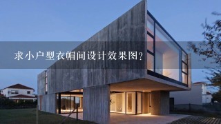 求小户型衣帽间设计效果图？