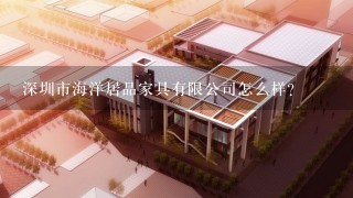 深圳市海洋居品家具有限公司怎么样？