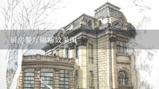 厨房餐厅隔断效果图