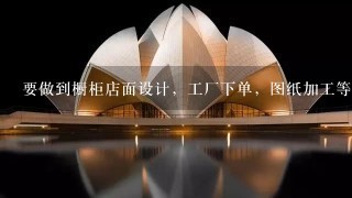 要做到橱柜店面设计，工厂下单，图纸加工等，除了CAD、OFFICE外，1般用什么软件好?