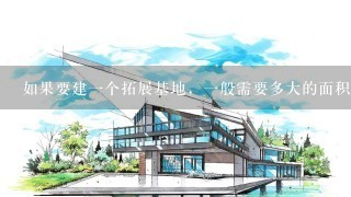 如果要建1个拓展基地，1般需要多大的面积，有没有最少的限制呢？