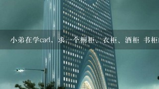 小弟在学cad，求1个橱柜、衣柜、酒柜 书柜的cad设计图纸哪位大神可以给我个啊，什么模块之类都发个谢啦