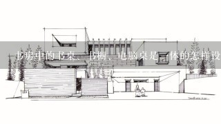 书房中的书桌、书橱、电脑桌是1体的怎样设计？