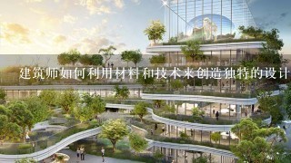 建筑师如何利用材料和技术来创造独特的设计?